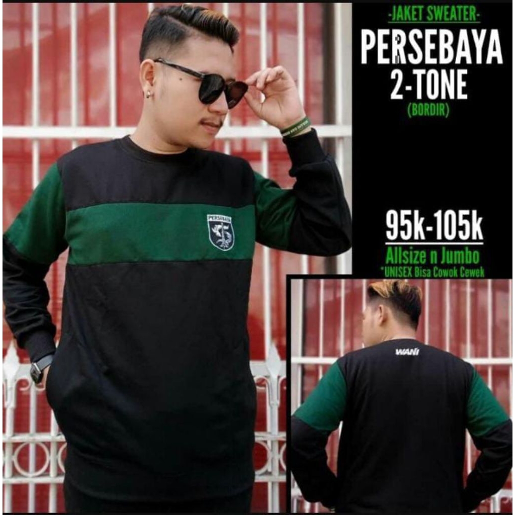 Sweater Persebaya Surabaya 2 tone