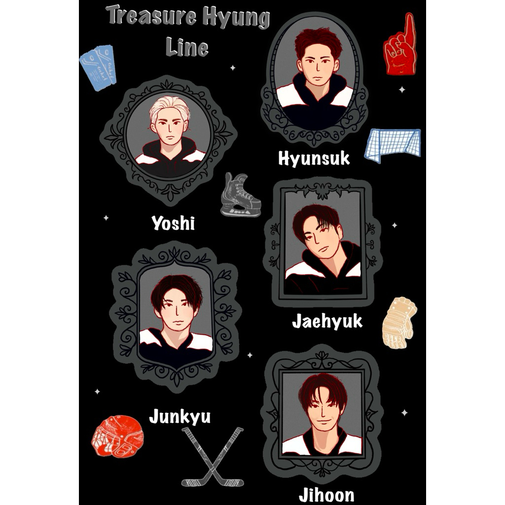 

stiker Treasure Ice hockey
