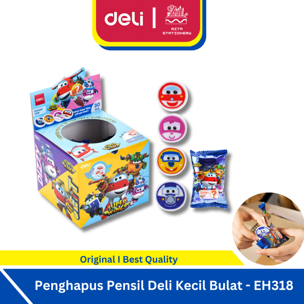 

Deli Penghapus Pensil Kecil Anak TK Laki-laki / Eraser Pencil Kecil Bulat Murah Satuan Eceran - EH318