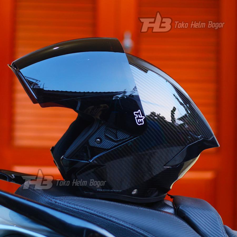 HELM RSV WINDTAIL CARBON VISOR DARK SMOKE HELM HALF FACE