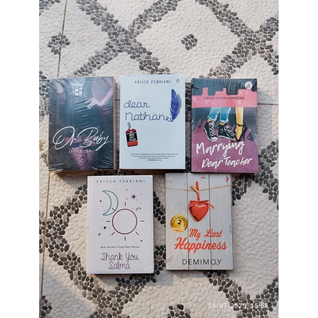 Buku Novel Fiksi - Dewasa; OR BABY, DEAR NATHANEE, THANK YOU SALMA,  MY LAST HAPPINESS, IF I CAN'T, 