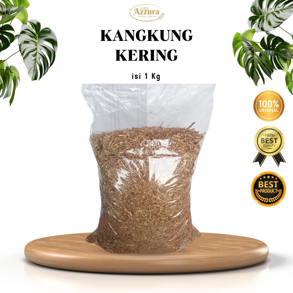 Pakan Ternak Onggok Kangkung Kering 1 Kg Sumber Nutrisi Serat Yang Baik
