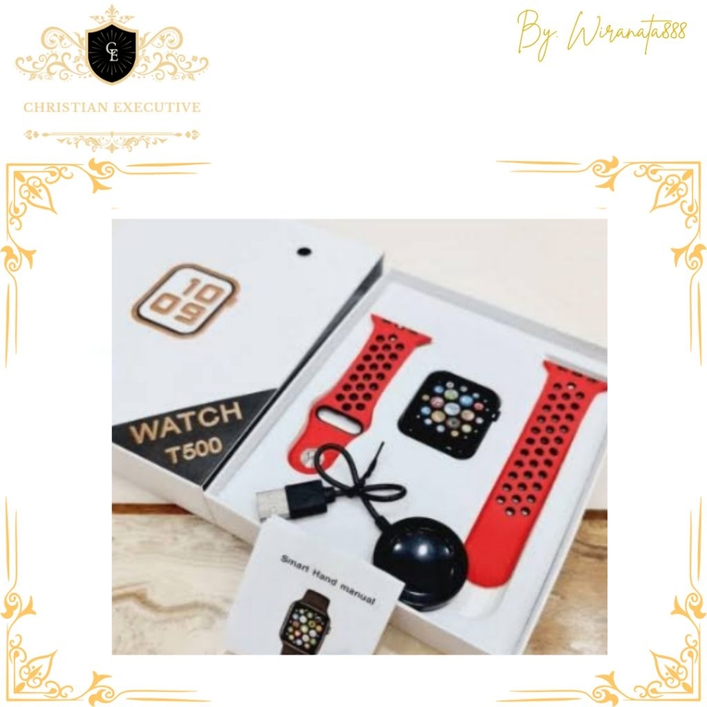 Smartwatch T500 limited edition strap lubang jam tangan notification