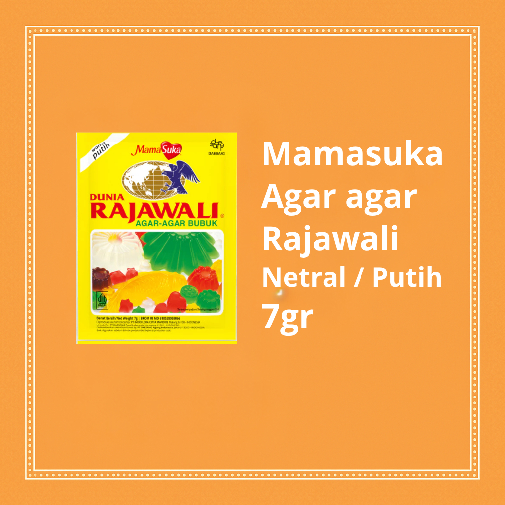

Agar Agar Rajawali Netral 7g – Tanpa Warna & Rasa | Serbaguna & Mudah Dibentuk