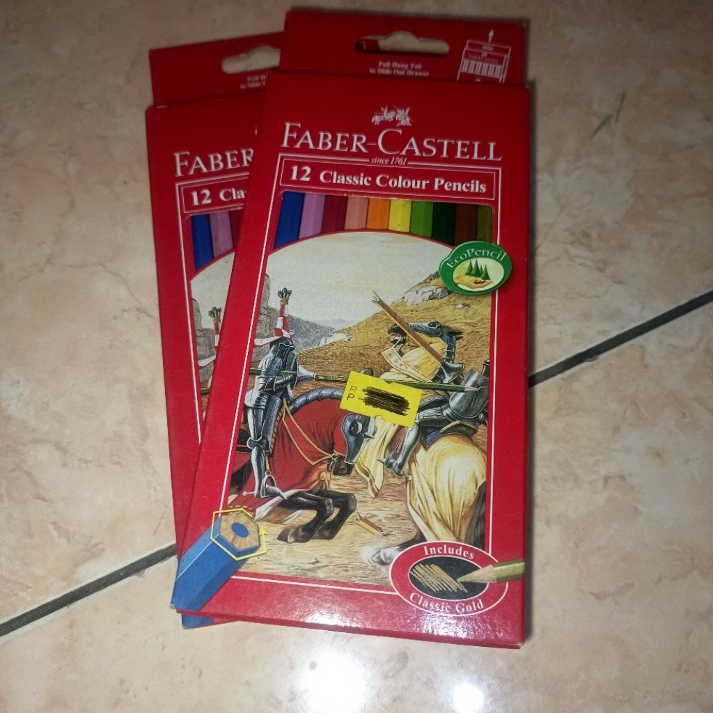 

Colour Pencils Pensil Warna Faber Castell isi 12 warna panjang