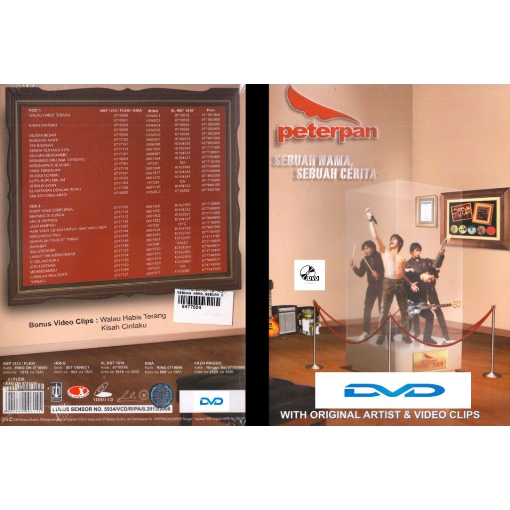 peterpan dvd album sebuah nama sebuah cerita