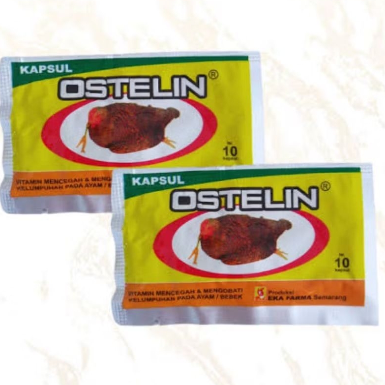 Ostelin Obat ayam Lumpuh - Obat Ayam sakit Lumpuh - Ostelin Kapsul