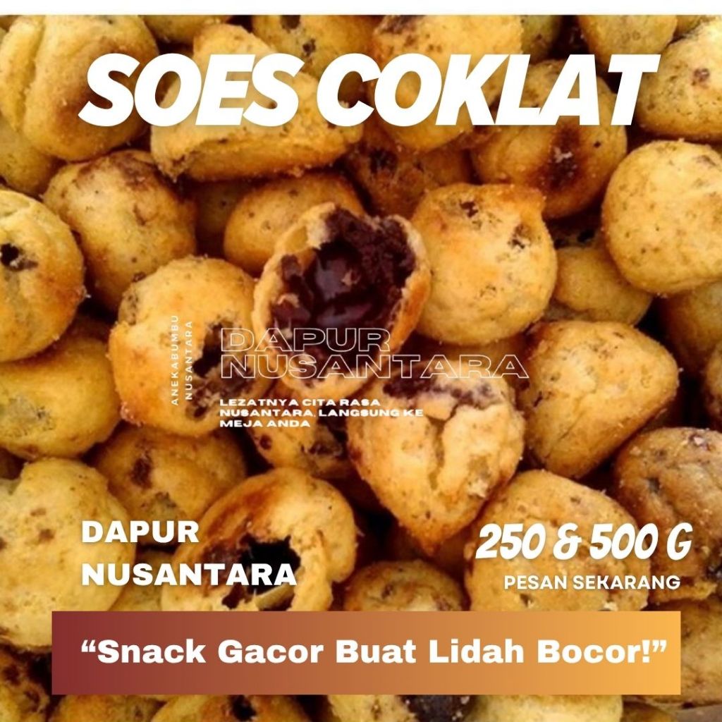 

Snack Soes Coklat 250/500gram