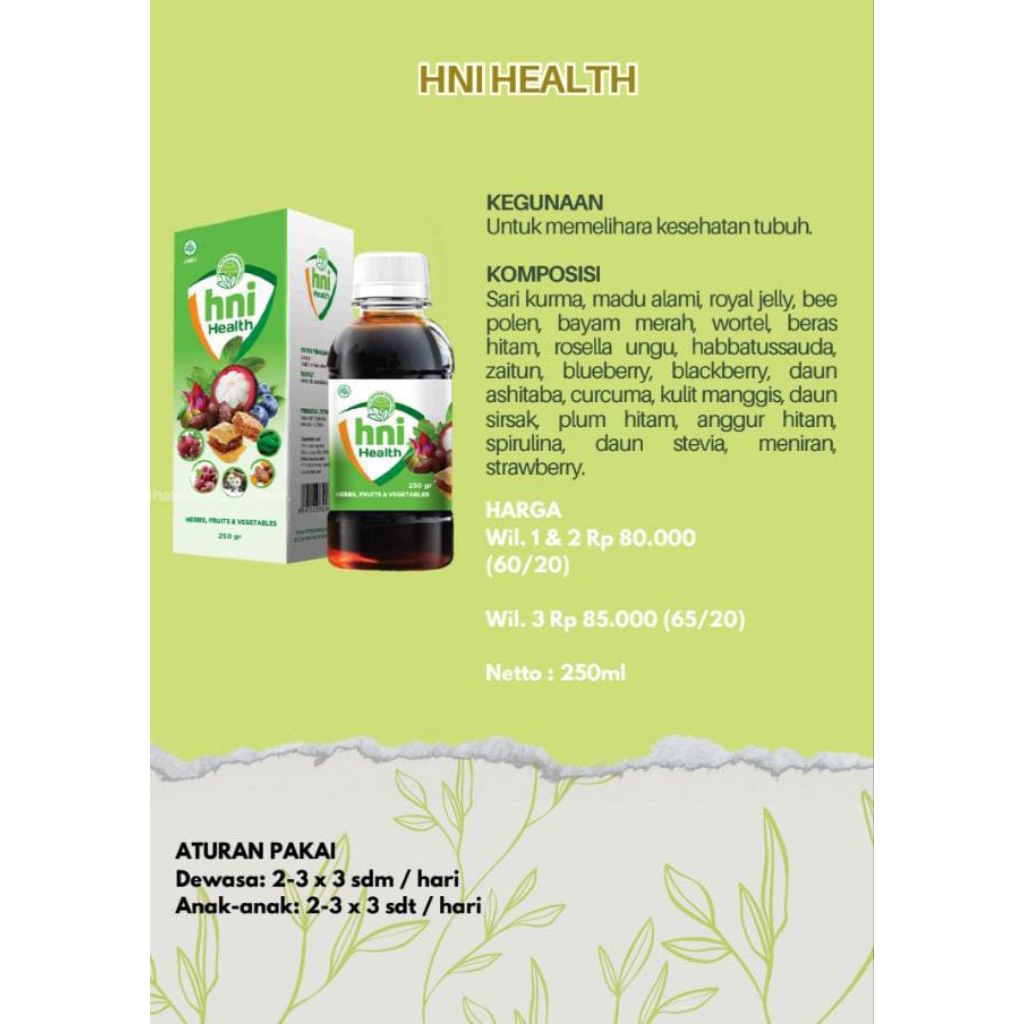 

Madu Extra food HNI Health Isi 250 ml Membantu Memelihara Daya Tahan Tubuh