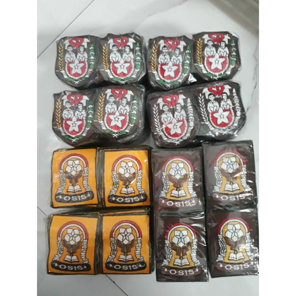BET/BADGE/EMBLEM/LOGO/BORDIR/SAKU OSIS/SD,SMP/SMA