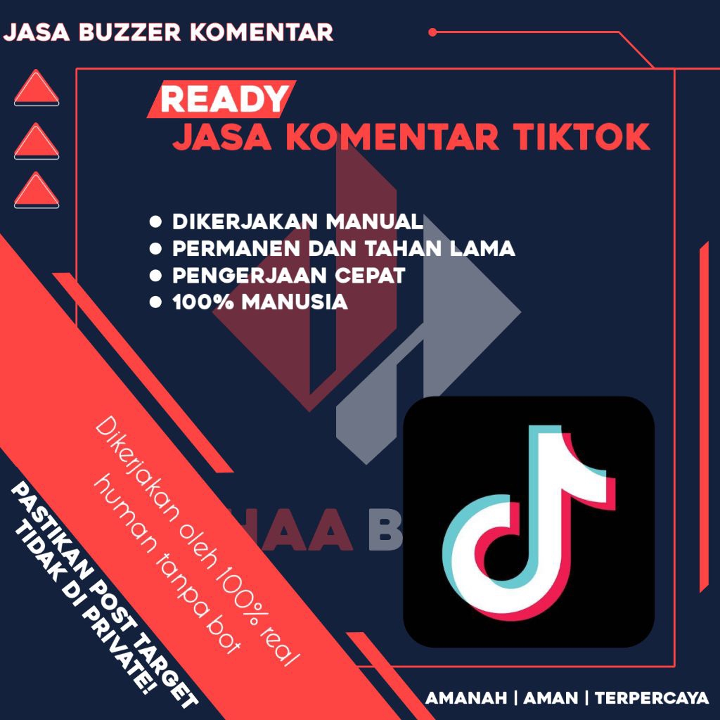 JASA KOMEN TIKTOK REAL 100% HUMAN ( BISA CUSTOM KOMEN)