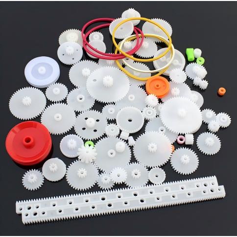 75Pcs/Set Gear Plastik Mainan Roda Gigi Plastik Mainan Gear Mainan Untuk Diy Mainan Rc Toy Robot