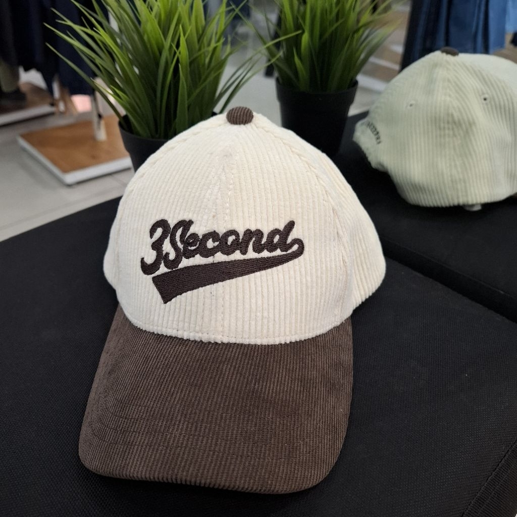 Topi Anak 3Second Bisbol Logo Corduroy Script Original
