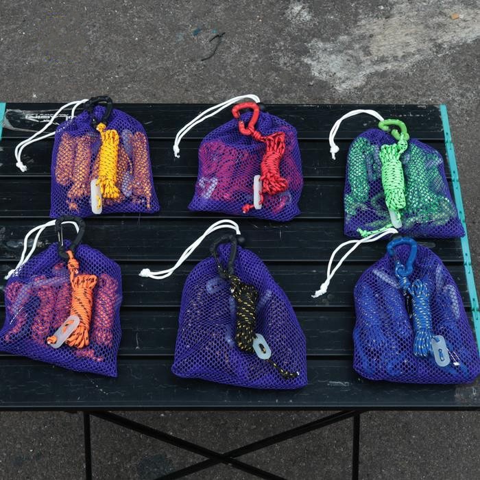 Eiger - Sambanu Tali Flysheet Tenda Guyline Tensioner Glow In The Dark 6 Pcs + Pouch