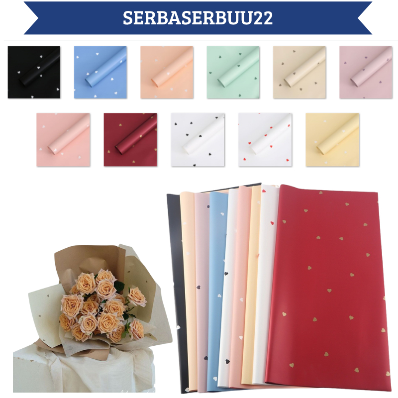 

Kertas Buket Bunga Motif LOVE Polkalove Cellophane Flower Wrapping Paper LOVE KB058 SS22