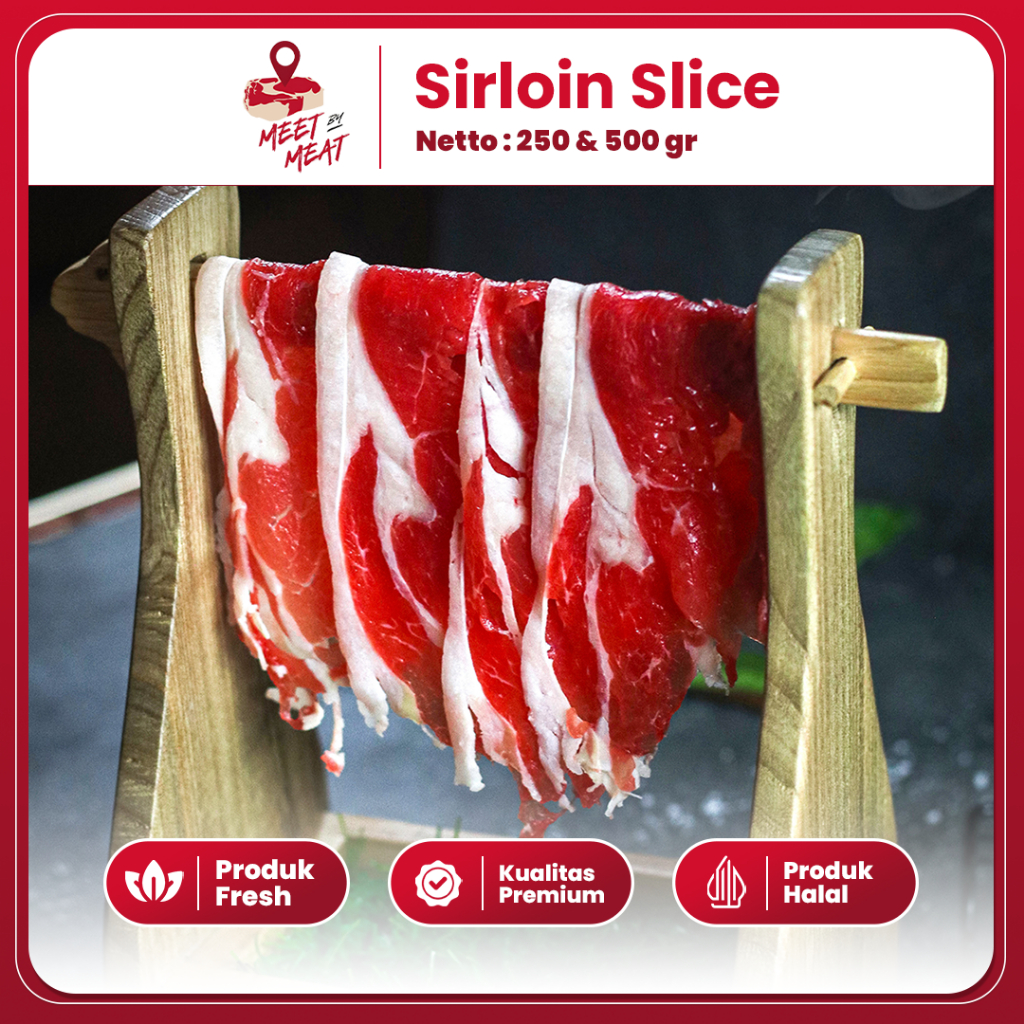 

Sirloin Beef Slice Daging Iris Tipis Sedikit Lemak Cocok Untuk Diet Makanan Shabu Suki Meetbymeat