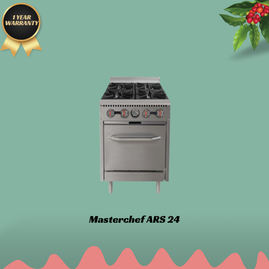 Masterchef Gas Stove 4 Burner With Oven Burner ARS 24 / Kompor 4 Burner