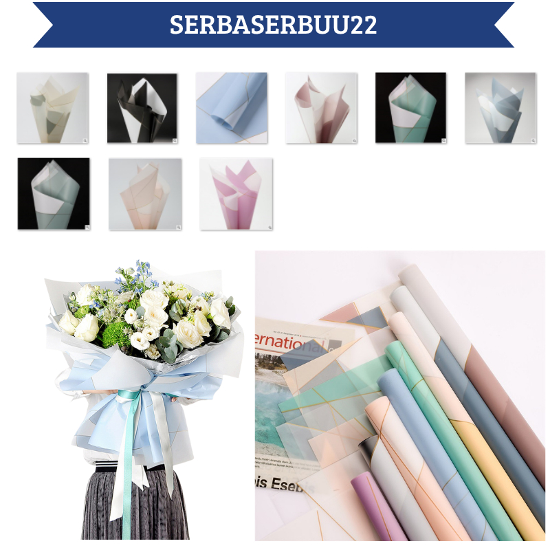 

Isi 20 LEMBAR Kertas Buket Bunga Motif Nosha Magnetic Line Flower Wrapping Cellophane Paper KB071 SS22