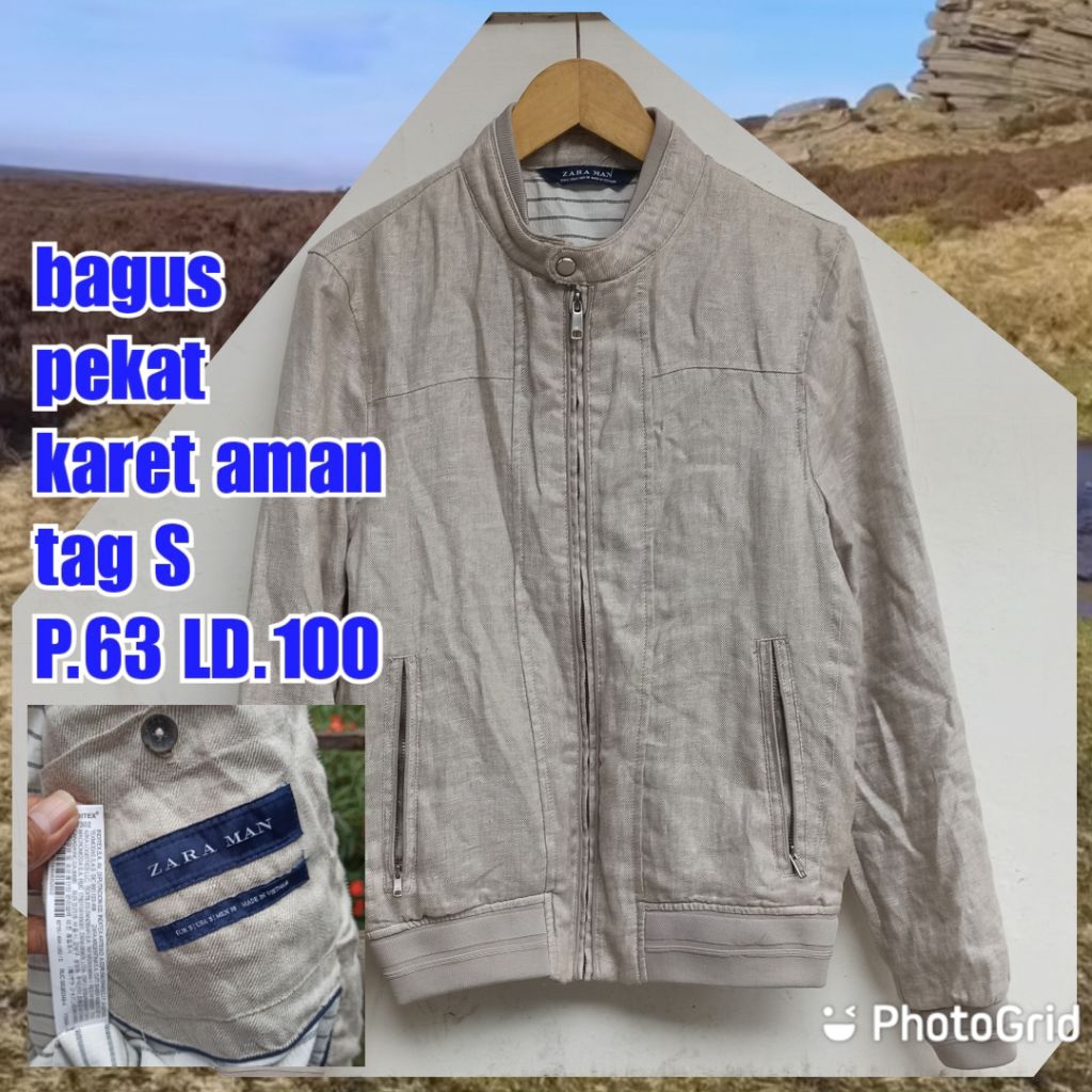 jaket work kerja casual formal Harrington bomber zara man