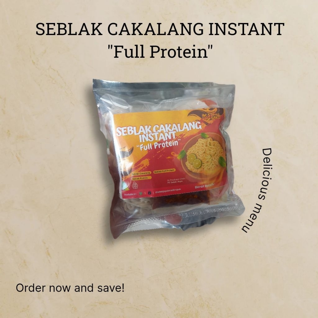 

SEBLAK CAKALANG INSTAN FULL PROTEIN SELOK JAYA