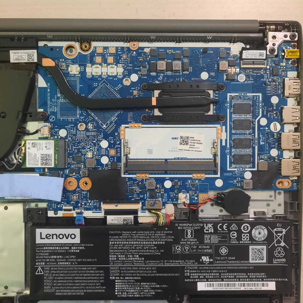 [ RAM 4GB ] Motherboard Lenovo ideapad Slim 3 14IML05 CORE i3-10 KODE GS452/GS552/G752 Normal Tested