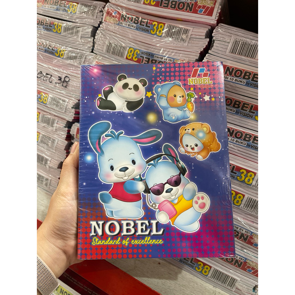 

BUKU TULIS NOBEL BY VISION 38 LEMBAR / BUKU SEKOLAH 1 PACK ISI 10 BUKU