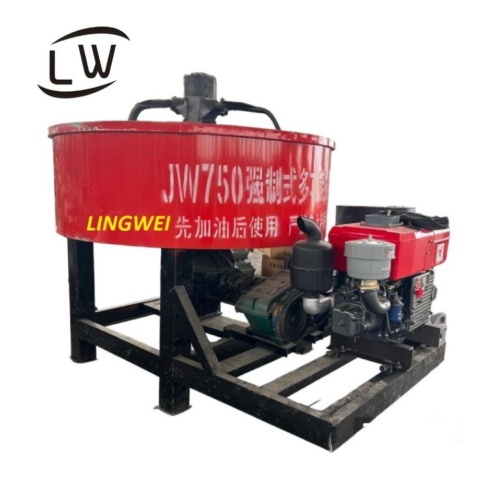 MESIN PENGADUK SEMEN / MIXER MOLEN SEMEN COR DATAR DIESEL 750L DIESEL