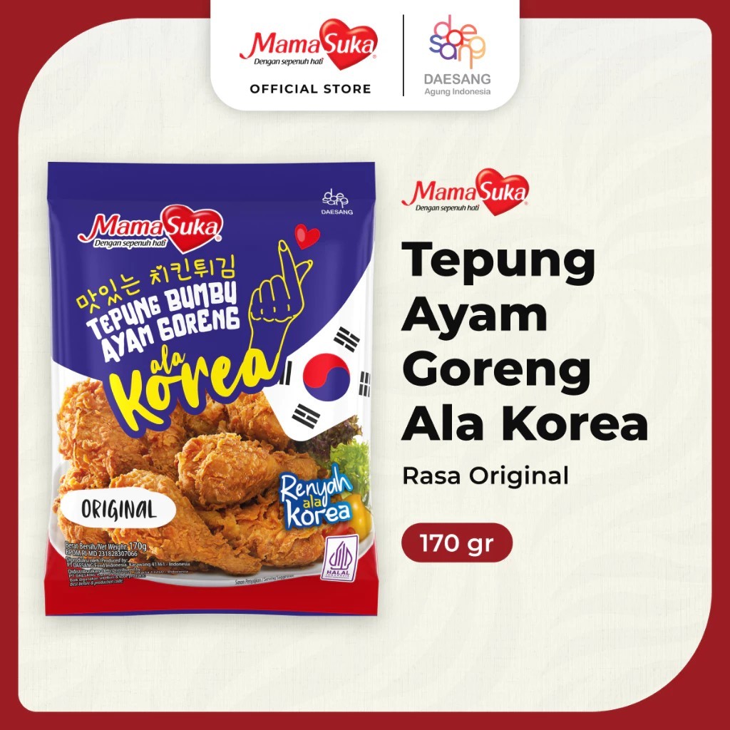 

MamaSuka Tepung Ayam Goreng Korea Original 170gr