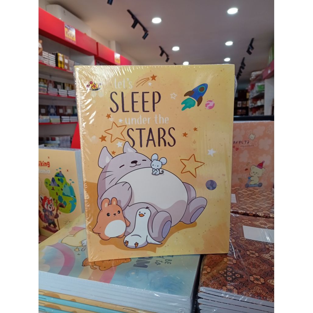 

KIKY Buku Tulis 58 Lembar Polos 1pack - 10buku / Polos / Motif Random