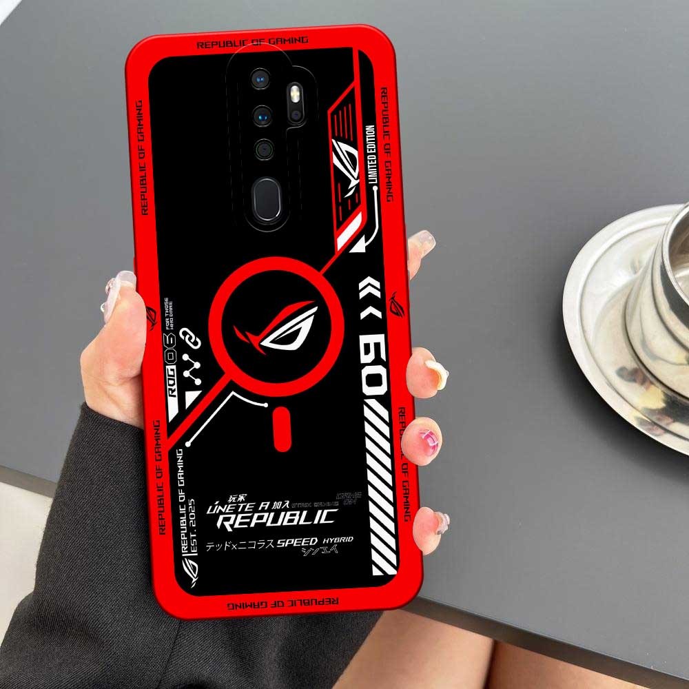 Softcase Untuk Oppo A5 2020 / A9 2020 Motif ROG Game, Cassing Handphone, Pelindung HP, Silikon Case,