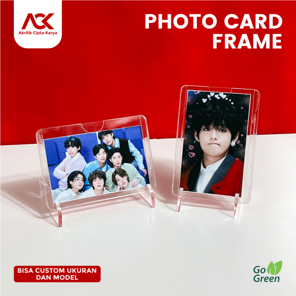 Photo Card Frame - Frame Foto Custom - Bingkai Foto - Photocard Idol - Tempat Penyimpanan Foto Card