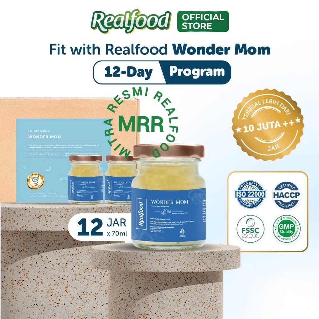 

Realfood Wonder Mom 6 Botol & 12 Botol Diskon Harga ( Minuman Sarang Burung Walet ) MRR