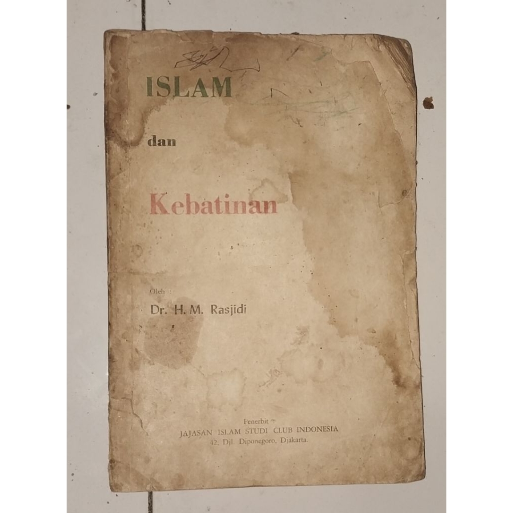 Buku Islam dan Kebatinan Jadul