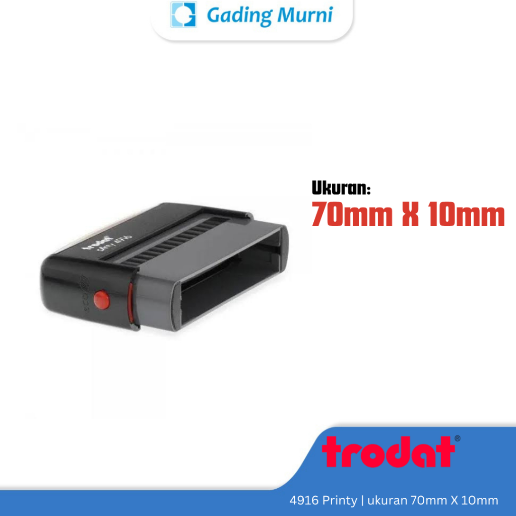 

Trodat 4916 Stempel Persegi Panjang, Cocok untuk Nama/NIP, Gratis Desain