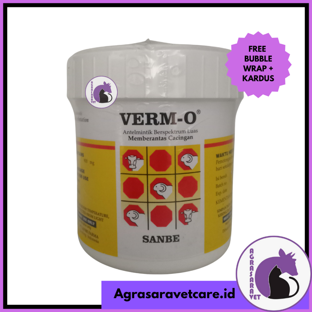 VERM O 42 BOLUS ( OXFENDAZOLE) OBAT CACING TERNAK