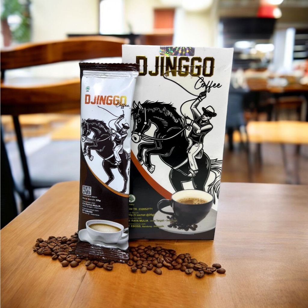 

DJINGGO COFFEE HARGA 1 BOX ISI 5 SACHET 20 GR 100% ORIGINAL + free gift 1 sachet kopi djinggo