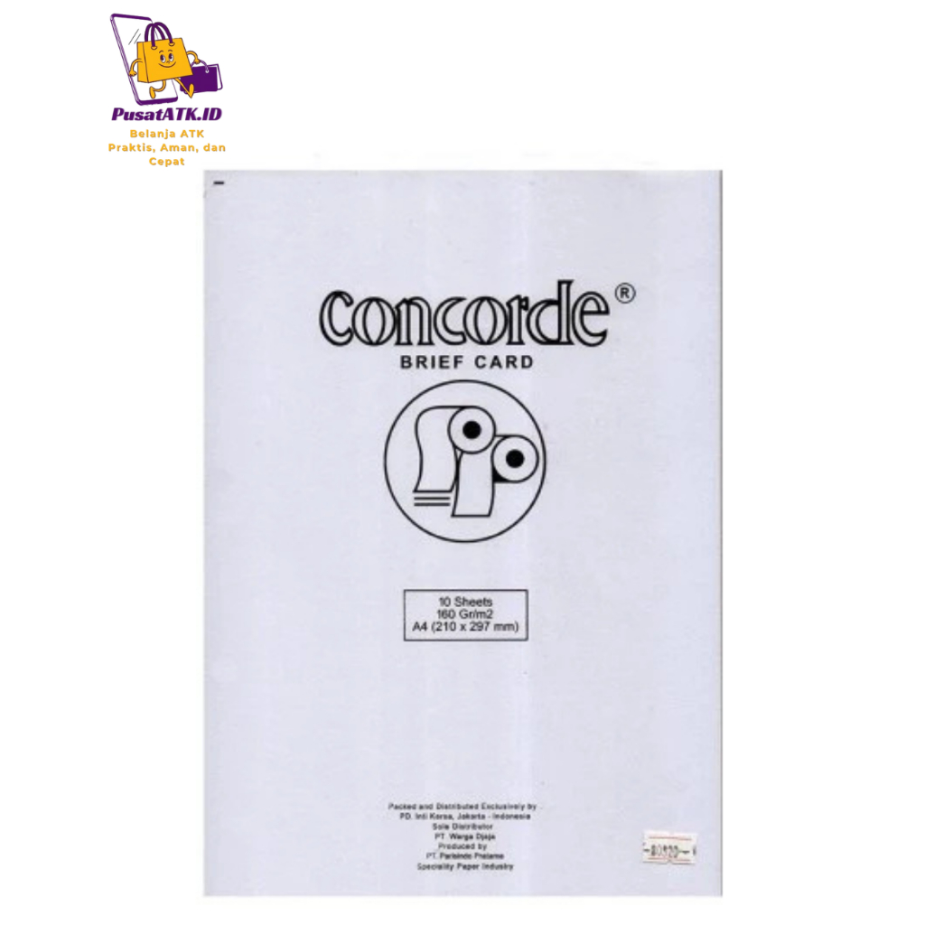 

Kertas Concord/ Concorde 160 gr A4 isi 10 lembar