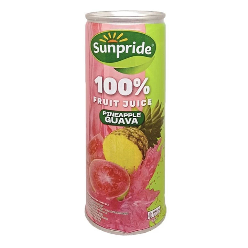 

Sunpride 100% Fruit Juice Pinapple Guava Rasa Nanas Jambu 220ml
