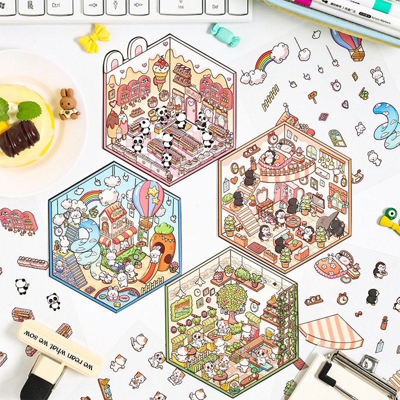 

Stiker 3D Dekorasi Ruangan Sticker Premium Satisfying Decoration Mainan Anak Korean