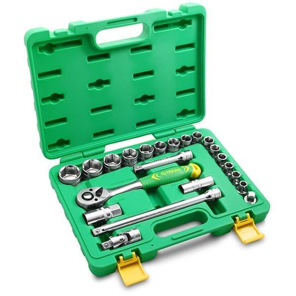 TEKIRO 1/2 INCH SOCKET SET 12 PT/6PT PLASTIK 22 PCS / KUNCI SOCK SET