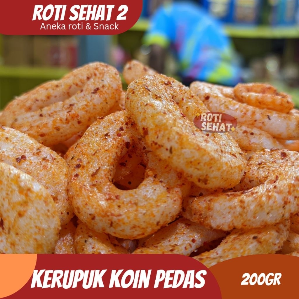 

KERUPUK KOIN / KOIN PEDAS / KERUPUK RING PEDAS / RING PEDAS CABE GURIH