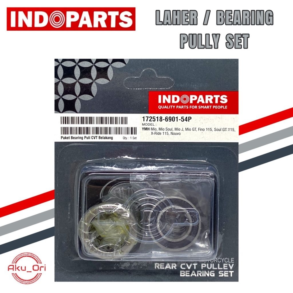 LAHER PULLY SET MIO INDOPART Bearing Pully Set Mio Soul Fino Mio J Xride 115