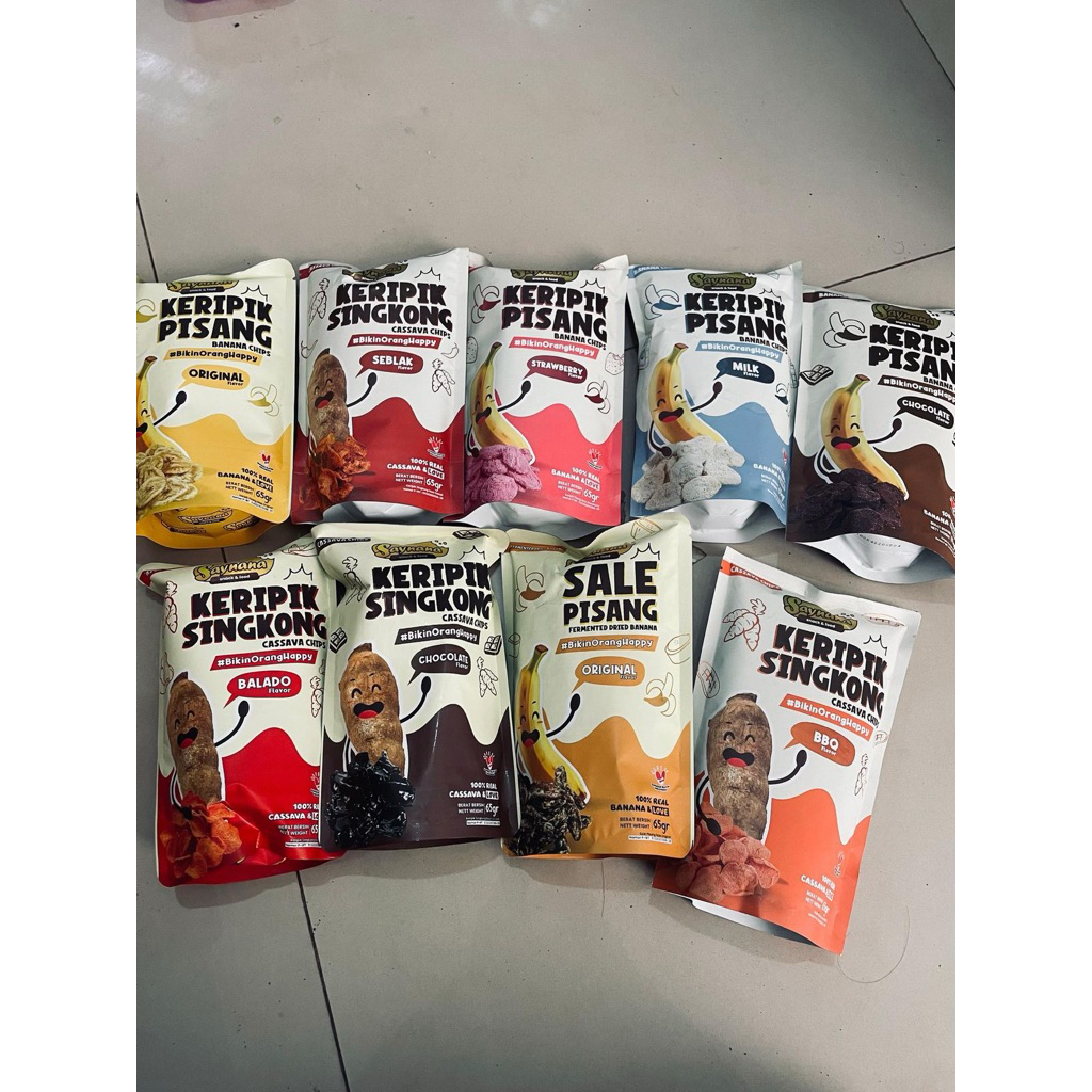 

keripik singkong dan keripik pisang