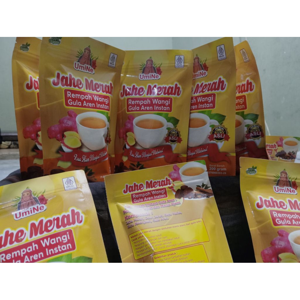 

Jahe Merah Wangi Rempah Gula Aren Instan