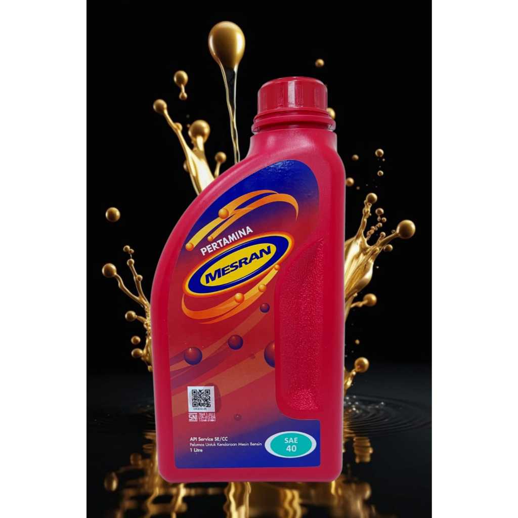 OLI MESRAN SAE 40 1 LITER MESIN MOTOR BEBEK 4T 1L / OLI MESRAN