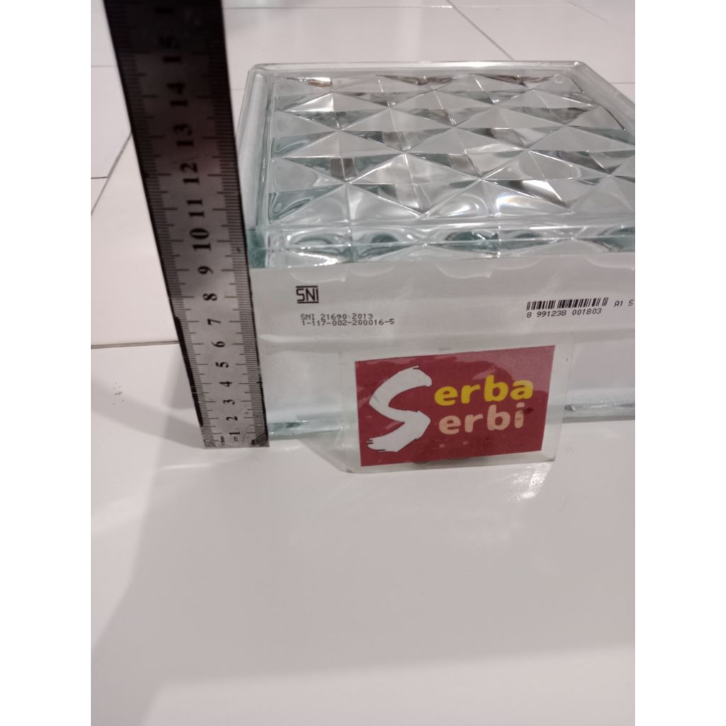 */PCS GLASS BLOCK*Kaca blok aksesoris dinding hias (instan)