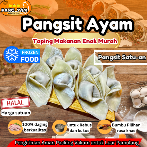 

Pangsit Ayam Halal ( Rebus , Kukus dan Goreng ) Frozen