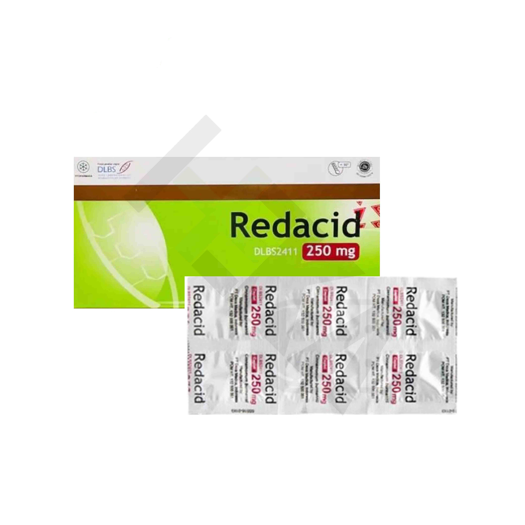 Redacid Kaplet Strip isi 6 Tablet - Obat Herbal Asam Lambung [Tembalang]