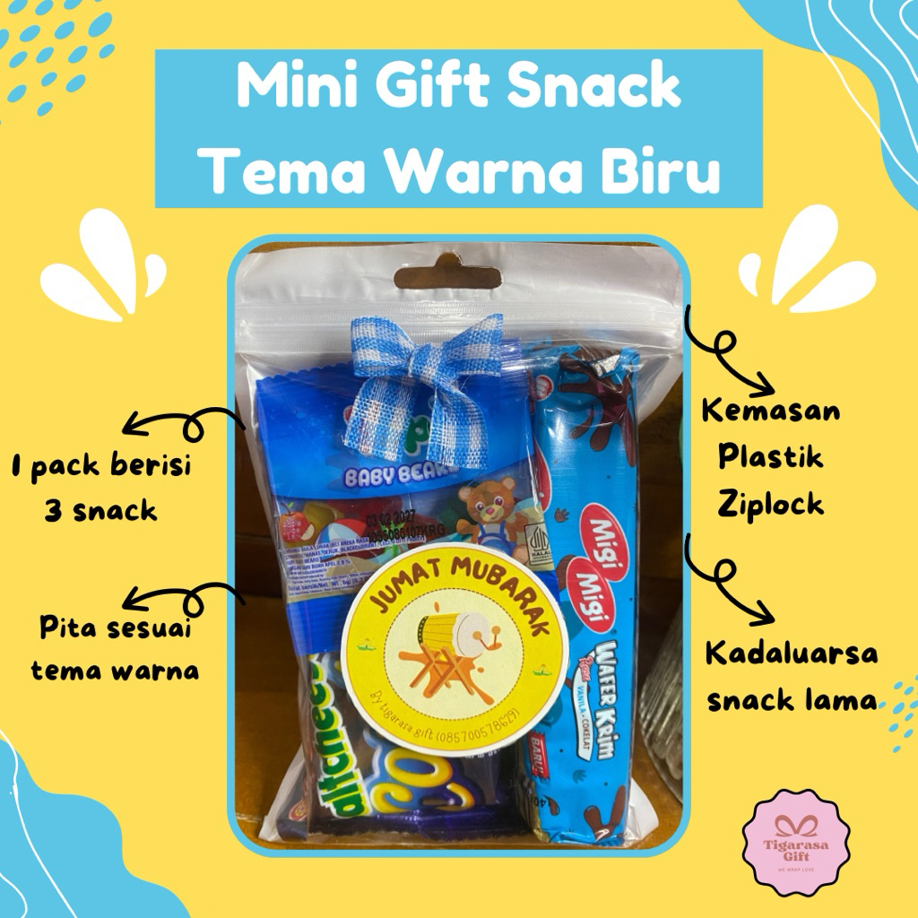 

Mini Gift Snack Tema Warna Biru