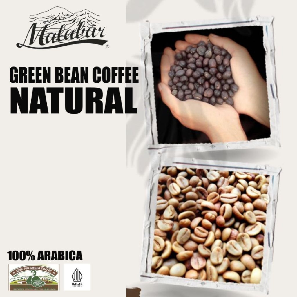 

Green Bean Coffee Natural Kopi Malabar